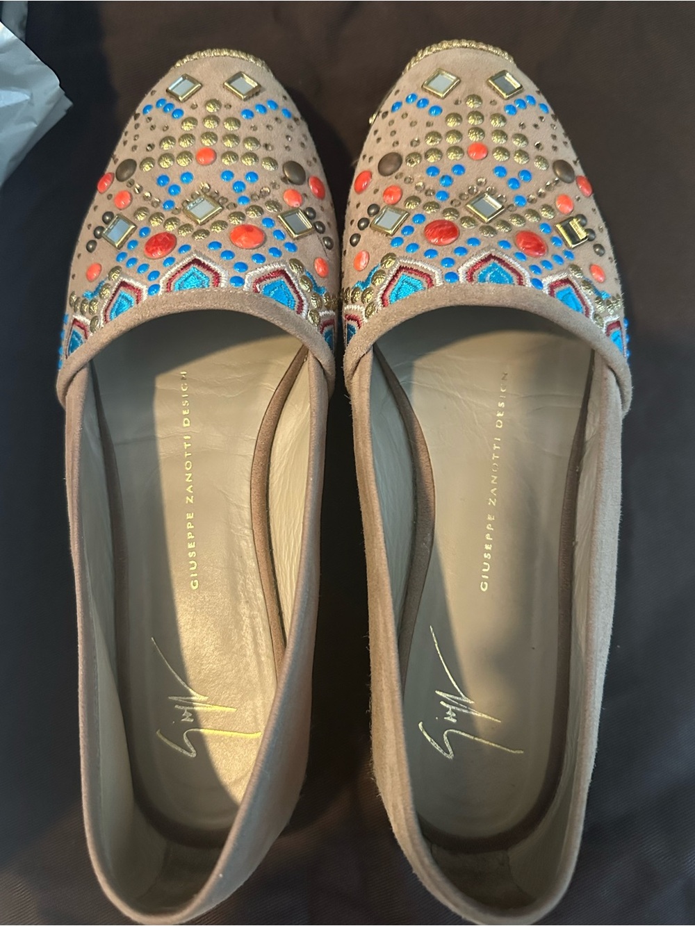 GIUSEPPE ZANOTTI SUEDE ESPADRILLES